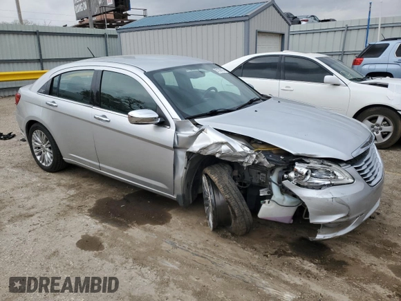 2012 Chrysler 200 Limited with VIN 1C3CCBCG2CN326354, listed as a Copart auction lot 51109715 with 144,283 mi miles and Salvage Title. Bid and sale history available at DreamBid. Image 4.
