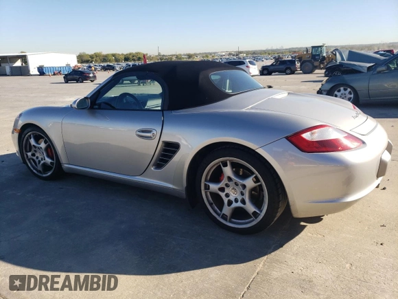 2005 Porsche Boxster S with VIN WP0CB29835U731646, listed as a Copart auction lot 80657904 with Not provided miles and Salvage title. Bid and sale history available at DreamBid. Image 2.