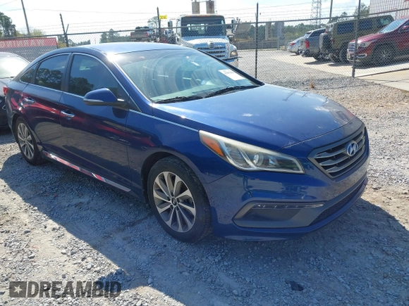 2015 Hyundai Sonata Sport with VIN 5NPE34AF9FH107616, listed as a IAAI auction lot 41867858 with 108,508 mi miles and . Bid and sale history available at DreamBid. Image 1.