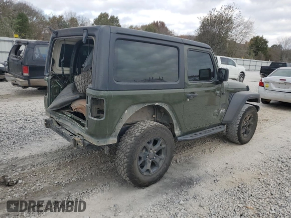 2021 Jeep Wrangler Sport with VIN 1C4GJXAN7MW535201, listed as a Copart auction lot 78378014 with 64,384 mi miles and Salvage Title. Bid and sale history available at DreamBid. Image 3.