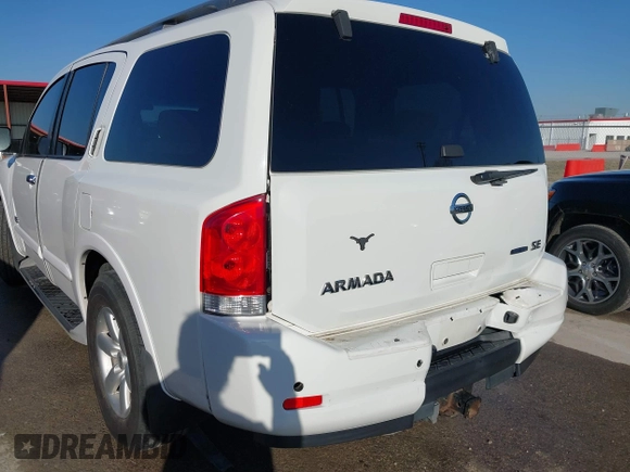 2009 Nissan Armada SE z VIN 5N1BA08D99N604316, wystawiony jako IAAI lot #41749094 z przebiegiem 326 455 mil mil oraz . Historia ofert i sprzedaży dostępna na DreamBid. Obrazek 6.