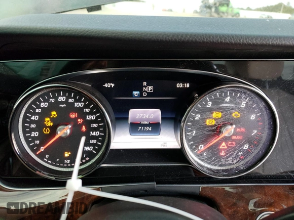 2017 Mercedes-Benz E-Class E 300 Luxury with VIN WDDZF4JB1HA103419, listed as a Copart auction lot 70648582 with 71,194 mi miles. Bid and sale history available at carsss.com. Image 9.