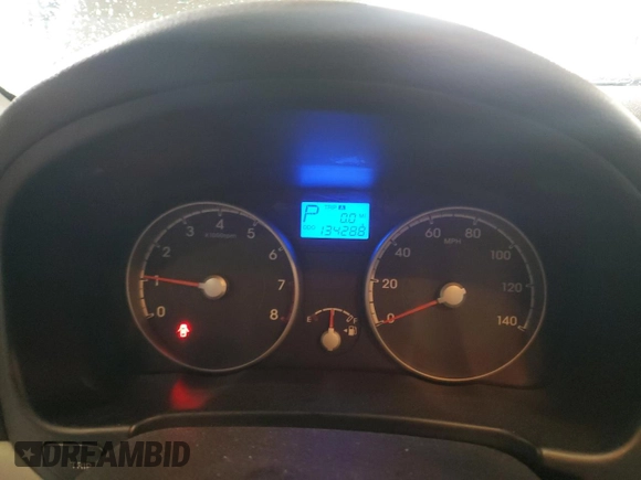 2010 Hyundai Accent GLS with VIN KMHCN4AC4AU483643, listed as a Copart auction lot 51972445 with 134,288 mi miles and Salvage Title. Bid and sale history available at carsss.com. Image 9.
