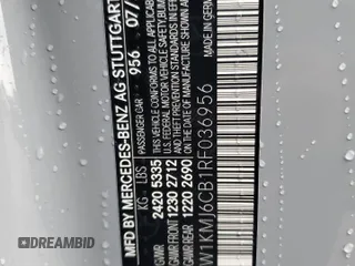 2024 Mercedes-Benz CLE 53 AMG z VIN W1KMJ6CB1RF036956, wystawiony jako Copart lot #54318065 z przebiegiem 3955 mil mil oraz Szkoda całkowita • Salvage title. Historia ofert i sprzedaży dostępna na DreamBid. Obrazek 12.