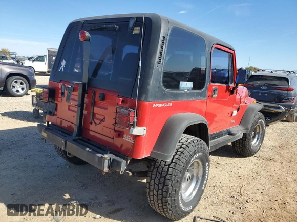 1994 Jeep Wrangler with VIN 1J4FY29S6RP473807, listed as a Copart auction lot 84130724 with 65,404 mi miles and Salvage Title. Bid and sale history available at carsss.com. Image 3.
