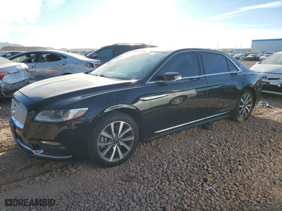 2019 Lincoln Continental Livery with VIN 1LN6L9HK0K5613345, listed as a Copart auction lot 43526725 with 143,460 mi miles and Clean Title. Bid and sale history available at carsss.com. Image 1.