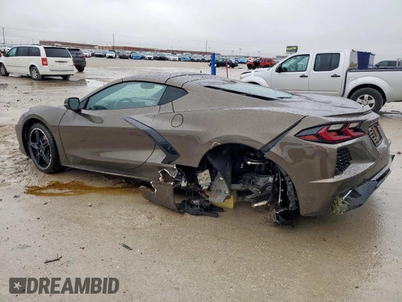 2021 Chevrolet Corvette 3LT with VIN 1G1YC2D45M5104696, listed as a Copart auction lot 51656165 with 23,973 mi miles and Salvage Title. Bid and sale history available at carsss.com. Image 2.