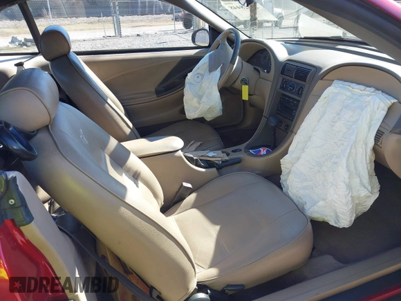 2004 Ford Mustang Deluxe with VIN 1FAFP44694F219365, listed as a IAAI auction lot 41628448 with 124,733 mi miles. Bid and sale history available at carsss.com. Image 5.