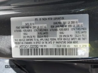 2018 Mazda CX-9 Touring with VIN JM3TCACY1J0223362, listed as a IAAI auction lot 41852200 with 94,595 mi miles. Bid and sale history available at carsss.com. Image 9.
