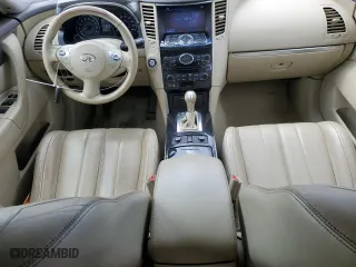 2017 Infiniti QX70 with VIN JN8CS1MU4HM142452, listed as a Copart auction lot 53064715 with 55,181 mi miles and Salvage Title. Bid and sale history available at carsss.com. Image 8.