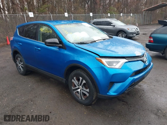 2016 Toyota RAV4 LE with VIN JTMBFREV9GJ100635, listed as a IAAI auction lot 41858669 with 171,644 mi miles. Bid and sale history available at carsss.com. Image 1.