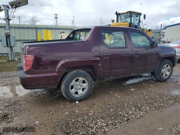 2010 Honda Ridgeline RT with VIN 5FPYK1F23AB008602, listed as a Copart auction lot 52180695 with 144,878 mi miles and Salvage Title. Bid and sale history available at carsss.com. Image 3.