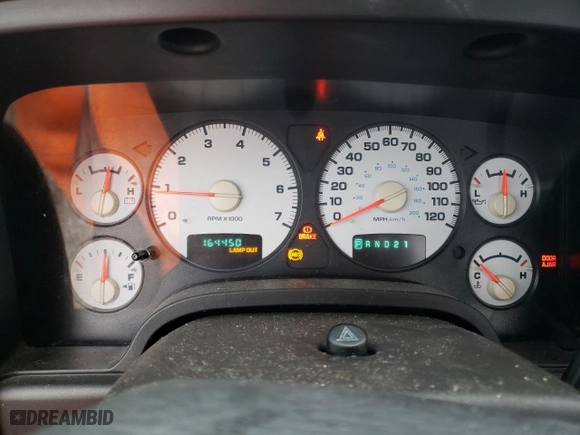 2003 Dodge Ram 1500 ST with VIN 1D7HA16D93J652961, listed as a Copart auction lot 84816874 with 164,450 mi miles and Non Repairable. Bid and sale history available at carsss.com. Image 9.