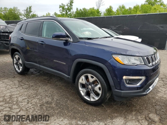 2019 Jeep Compass Limited with VIN 3C4NJDCB1KT767479, listed as a Copart auction lot 57362135 with 74,927 mi miles and Clean title. Bid and sale history available at DreamBid. Image 4.