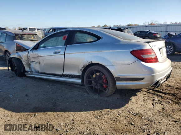 2015 Mercedes-Benz C-Class C 63 AMG with VIN WDDGJ7HB7FG370006, listed as a Copart auction lot 79349074 with 0 mi miles and Salvage Title. Bid and sale history available at carsss.com. Image 2.