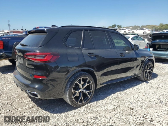 2022 BMW X5 sDrive40i with VIN 5UXCR4C06N9L04487, listed as a Copart auction lot 47788655 with 49,687 mi miles and Salvage Title. Bid and sale history available at carsss.com. Image 3.