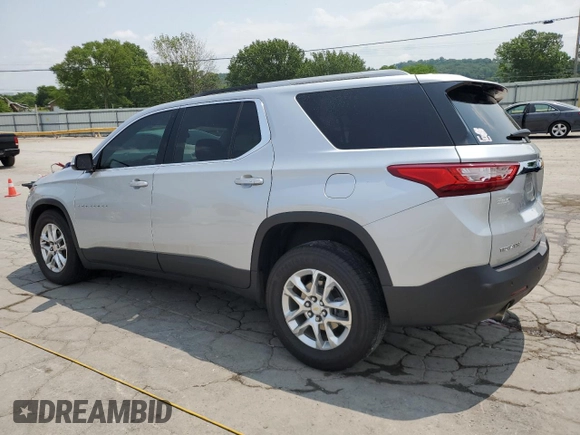 2018 Chevrolet Traverse LT Cloth z VIN 1GNERGKW8JJ113526, wystawiony jako Copart lot #59633295 z przebiegiem 111 066 mil mil oraz Szkoda całkowita • Salvage title. Historia ofert i sprzedaży dostępna na DreamBid. Obrazek 2.
