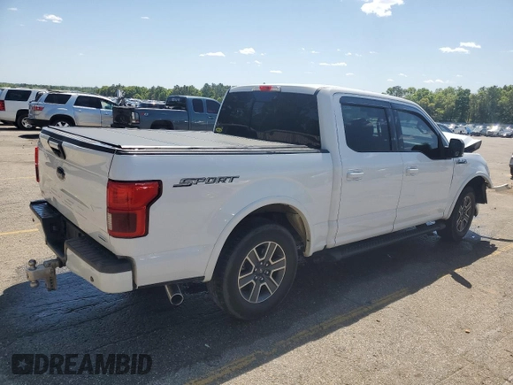 2018 Ford F-150 XL with VIN 1FTEW1CP2JFD48786, listed as a Copart auction lot 52201775 with 147,269 mi miles and Salvage Title. Bid and sale history available at carsss.com. Image 3.