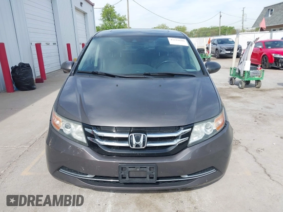 2014 Honda Odyssey EX-L with VIN 5FNRL5H67EB106183, listed as a IAAI auction lot 42210600 with 196,166 mi miles and . Bid and sale history available at DreamBid. Image 12.