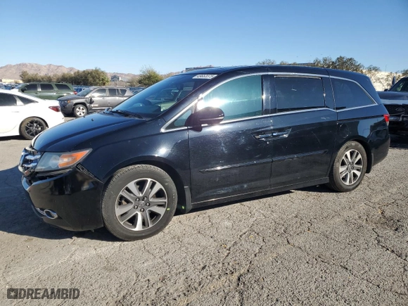 2015 Honda Odyssey Touring Elite with VIN 5FNRL5H99FB003519, listed as a Copart auction lot 49653375 with 172,777 mi miles and Salvage Title. Bid and sale history available at carsss.com. Image 1.