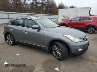 2014 Infiniti QX50 Journey with VIN JN1BJ0HR1EM191987, listed as a Copart auction lot 47400395 with 0 mi miles and Salvage Title. Bid and sale history available at carsss.com. Image 4.