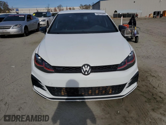 2018 Volkswagen Golf GTI S with VIN 3VW547AU1JM278843, listed as a Copart auction lot 76275283 with 53,015 mi miles. Bid and sale history available at carsss.com. Image 5.