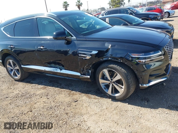 2021 Genesis GV80 with VIN KMUHB4SB7MU034287, listed as a IAAI auction lot 41663039 with 65,405 mi miles and . Bid and sale history available at DreamBid. Image 6.