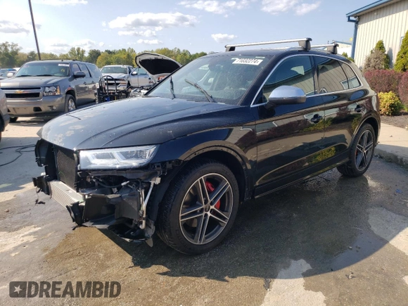 2020 Audi SQ5 Premium Plus with VIN WA1B4AFY0L2123543, listed as a Copart auction lot 71032274 with 44,446 mi miles and Salvage Title. Bid and sale history available at DreamBid. Image 1.