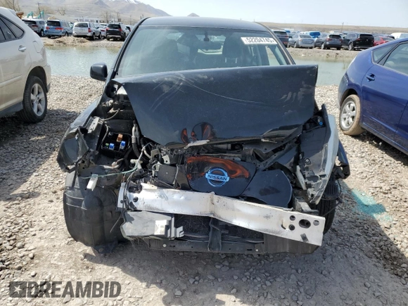 2013 Nissan LEAF S with VIN 1N4AZ0CP2DC417889, listed as a Copart auction lot 52204745 with 0 mi miles and Salvage Title. Bid and sale history available at carsss.com. Image 5.