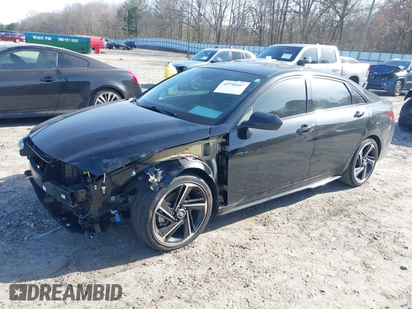 2023 Hyundai Elantra N Line z VIN KMHLR4AF9PU609633, wystawiony jako IAAI lot #41758887 z przebiegiem 24 000 mil mil oraz . Historia ofert i sprzedaży dostępna na DreamBid. Obrazek 18.