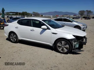 2015 Kia Optima Hybrid EX with VIN KNAGN4AD9F5080125, listed as a Copart auction lot 52400545 with 128,724 mi miles and Salvage Title. Bid and sale history available at carsss.com. Image 4.
