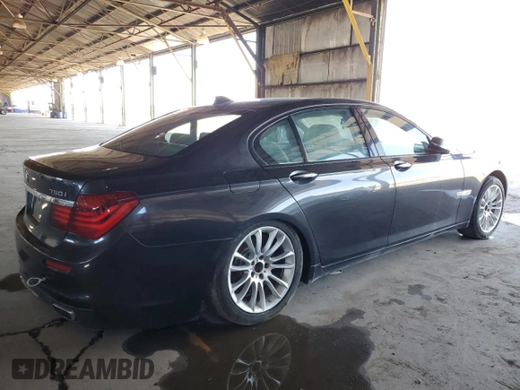 2015 BMW 7 Series 750i xDrive with VIN WBAYB6C52FD225364, listed as a Copart auction lot 56558652 with 0 mi miles and Salvage Title. Bid and sale history available at carsss.com. Image 4.