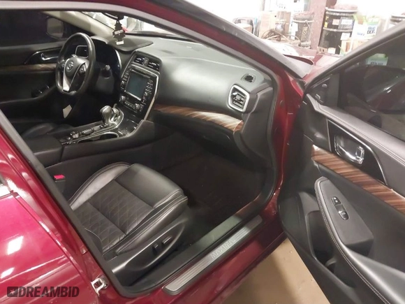 2017 Nissan Maxima Platinum with VIN 1N4AA6AP8HC434618, listed as a IAAI auction lot 41196557 with 47,363 mi miles. Bid and sale history available at carsss.com. Image 5.