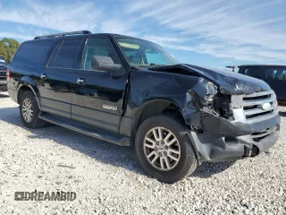 2007 Ford Expedition EL XLT with VIN 1FMFK15507LA16752, listed as a Copart auction lot 82691904 with 121,370 mi miles and Salvage Title. Bid and sale history available at carsss.com. Image 4.