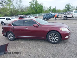 2007 Lexus LS 460 with VIN JTHBL46F775003346, listed as a IAAI auction lot 42170792 with 98,626 mi miles. Bid and sale history available at carsss.com. Image 14.