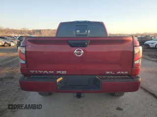 2020 Nissan Titan XD Platinum Reserve with VIN 1N6AA1FB9LN508763, listed as a Copart auction lot 46680825 with 560 mi miles and Salvage Title. Bid and sale history available at carsss.com. Image 6.