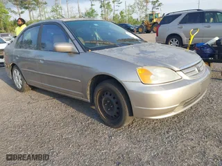 2002 Honda Civic EX with VIN 2HGES26732H548428, listed as a IAAI auction lot 41865852 with 1 mi miles. Bid and sale history available at carsss.com. Image 1.