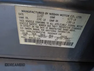 2008 Nissan Altima 2.5 S with VIN 1N4AL21E58N453746, listed as a IAAI auction lot 41738643 with 180,421 mi miles. Bid and sale history available at carsss.com. Image 9.