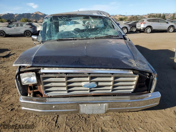 1985 Ford Pickup with VIN 1FTEX15N7FKB52026, listed as a Copart auction lot 77829264 with NaN miles and Salvage Title. Bid and sale history available at carsss.com. Image 5.