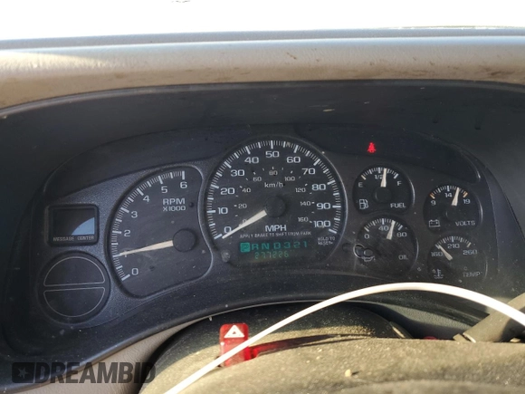 2002 Chevrolet Suburban LT with VIN 1GNEC16T22J141497, listed as a Copart auction lot 87526755 with 277,226 mi miles and Salvage Title. Bid and sale history available at carsss.com. Image 9.