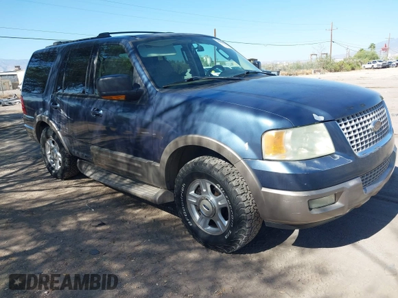 2003 Ford Expedition Eddie Bauer with VIN 1FMFU17LX3LC22998, listed as a IAAI auction lot 42518419 with 161,778 mi miles and . Bid and sale history available at DreamBid. Image 1.