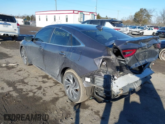 2022 Honda Insight Touring with VIN 19XZE4F99NE008697, listed as a IAAI auction lot 41381095 with 59,310 mi miles and . Bid and sale history available at DreamBid. Image 3.