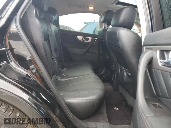 2017 Infiniti QX70 with VIN JN8CS1MW6HM415277, listed as a Copart auction lot 63038955 with 151,451 mi miles and Salvage title. Bid and sale history available at DreamBid. Image 10.