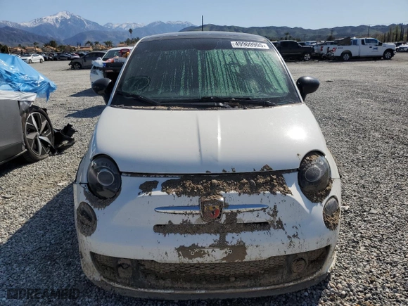 2015 FIAT 500 Abarth with VIN 3C3CFFFH8FT503397, listed as a Copart auction lot 49900905 with 114,107 mi miles and Salvage Title. Bid and sale history available at carsss.com. Image 5.