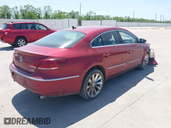 2013 Volkswagen CC VR6 Executive 4Motion with VIN WVWGU7AN9DE561506, listed as a IAAI auction lot 42008837 with 1 mi miles. Bid and sale history available at carsss.com. Image 4.