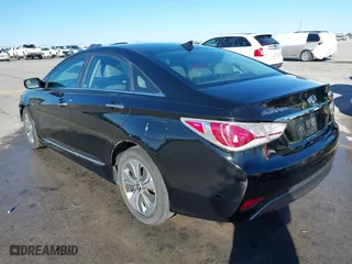 2013 Hyundai Sonata Hybrid Limited with VIN KMHEC4A40DA090333, listed as a IAAI auction lot 41479624 with 164,745 mi miles. Bid and sale history available at carsss.com. Image 3.