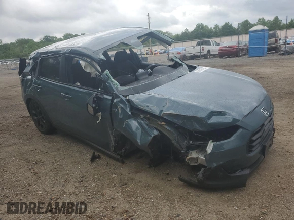 2024 Honda HR-V Sport with VIN 3CZRZ2H53RM738937, listed as a Copart auction lot 55918195 with 37,970 mi miles and Salvage title. Bid and sale history available at DreamBid. Image 4.