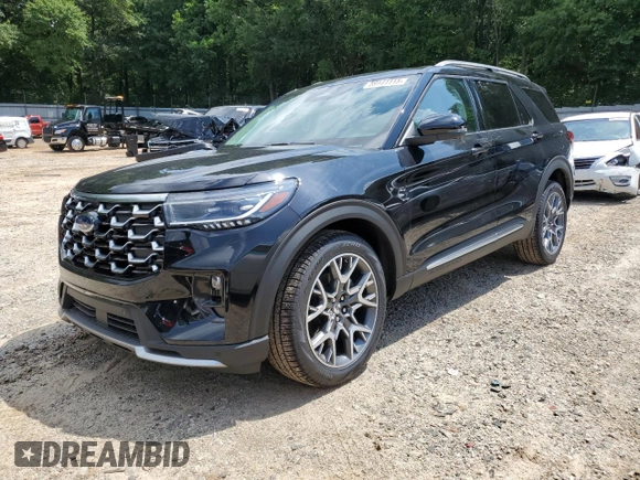 2025 Ford Explorer with VIN 1FMWK7HC1SGB97312, listed as a Copart auction lot 59141115 with 4 mi miles and Salvage title. Bid and sale history available at DreamBid. Image 1.