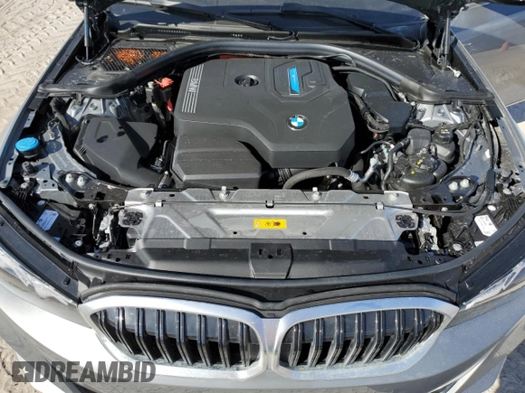 2024 BMW 3 Series 330e with VIN 3MW39FF07R8E10100, listed as a Copart auction lot 78593224 with 0 mi miles and Non Repairable. Bid and sale history available at carsss.com. Image 11.