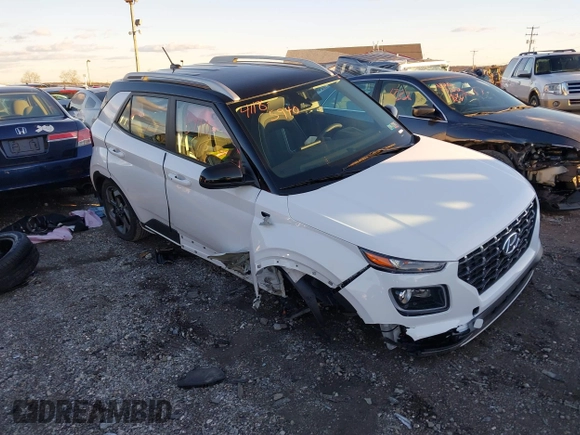 2024 Hyundai Venue SEL with VIN KMHRC8A39RU327634, listed as a IAAI auction lot 41185940 with 1,486 mi miles and . Bid and sale history available at DreamBid. Image 1.